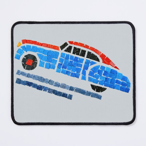 Item preview, Colorful red and blue retro car  designed and sold by IrinaKrilo.