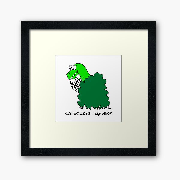 Coprolite Happens Framed Art Print