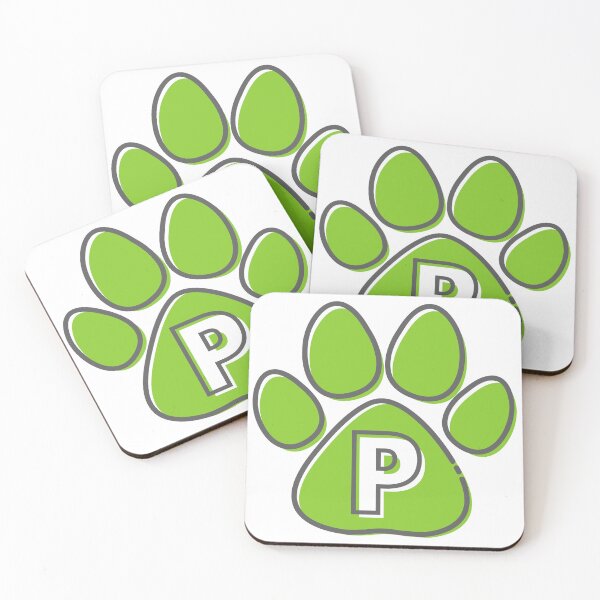Item preview, Green Paw Monogram P designed and sold by Coffee Lifestyle.