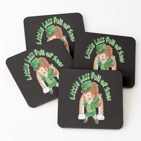 Item preview, Little Lass Full of Sass, Let The Shenanigans Begin, Lucky Shamrock Irish Culture, Shenanigans Squad   designed and sold by Adri Barnard.