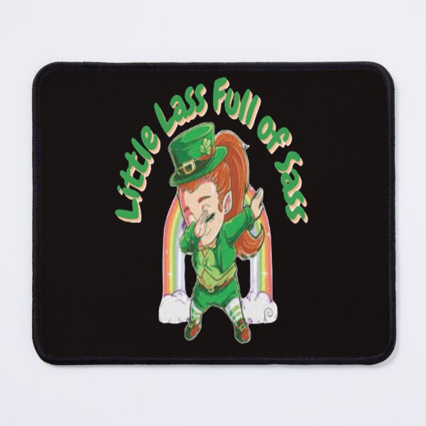 Item preview, Little Lass Full of Sass, Let The Shenanigans Begin, Lucky Shamrock Irish Culture, Shenanigans Squad designed and sold by Adri Barnard.