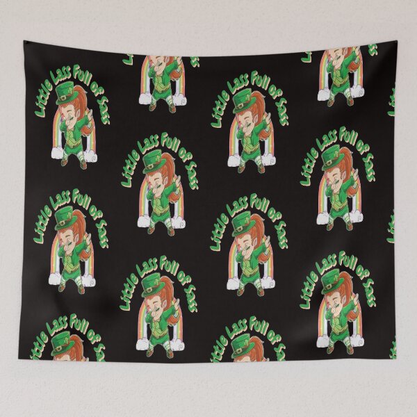 Item preview, Little Lass Full of Sass, Let The Shenanigans Begin, Lucky Shamrock Irish Culture, Shenanigans Squad   designed and sold by Adri Barnard.