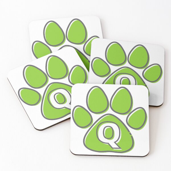 Item preview, Green Paw Monogram Q designed and sold by Coffee Lifestyle.