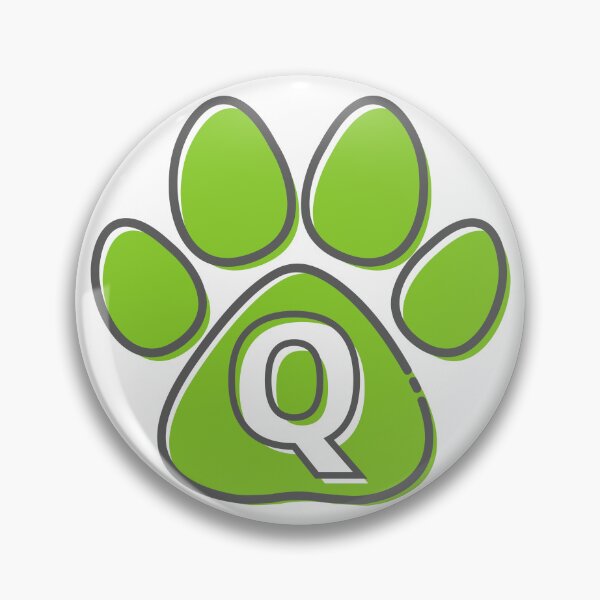 Item preview, Green Paw Monogram Q designed and sold by Coffee Lifestyle.