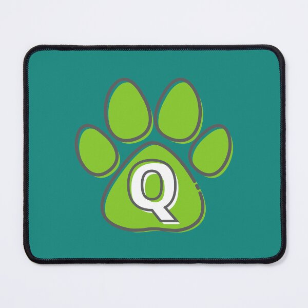 Item preview, Green Paw Monogram Q designed and sold by Coffee Lifestyle.