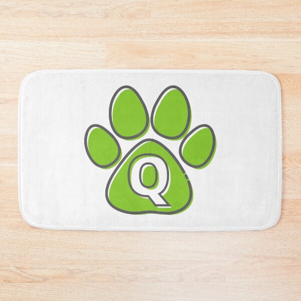 Item preview, Green Paw Monogram Q designed and sold by Coffee Lifestyle.