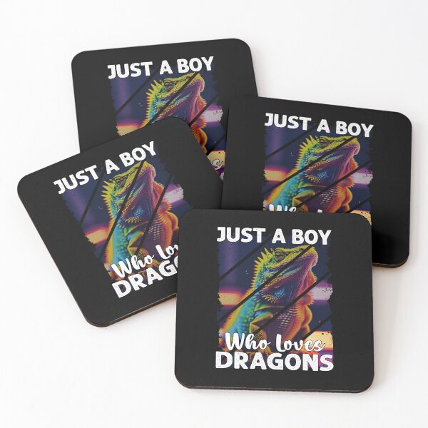 Item preview, Just a Boy who loves Bearded Dragons Retro Lizard Lover designed and sold by Trendy Valley .
