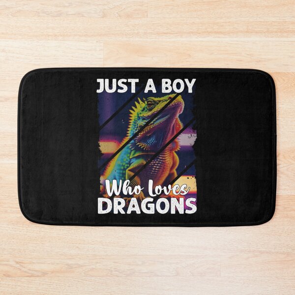 Item preview, Just a Boy who loves Bearded Dragons Retro Lizard Lover designed and sold by Trendy Valley .