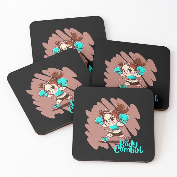 Item preview, Funny Cartoonish Cute Girl Doing Body Combat Workout designed and sold by Cute-Jory-Store.