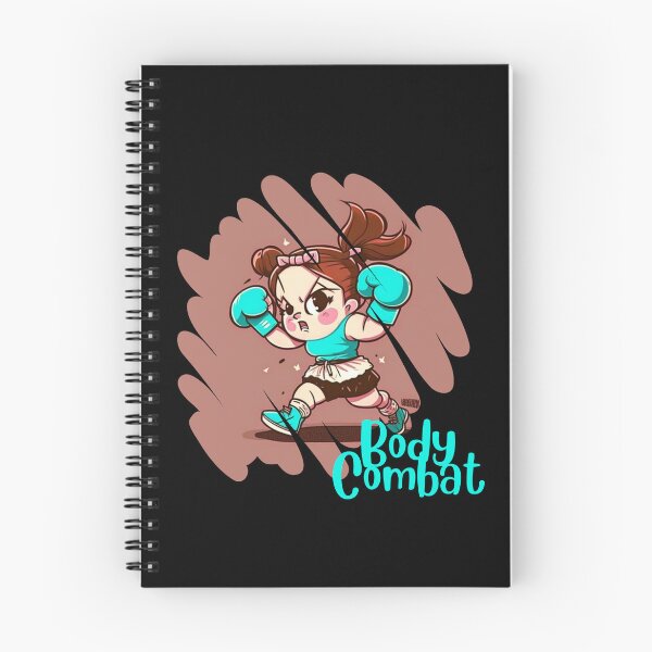 Item preview, Funny Cartoonish Cute Girl Doing Body Combat Workout designed and sold by Cute-Jory-Store.