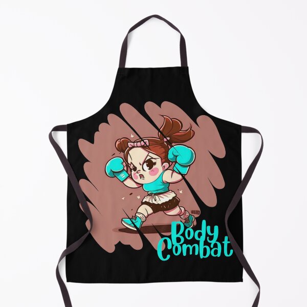 Item preview, Funny Cartoonish Cute Girl Doing Body Combat Workout designed and sold by Cute-Jory-Store.