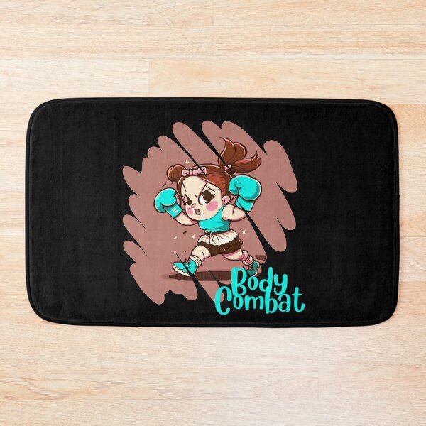 Item preview, Funny Cartoonish Cute Girl Doing Body Combat Workout designed and sold by Cute-Jory-Store.
