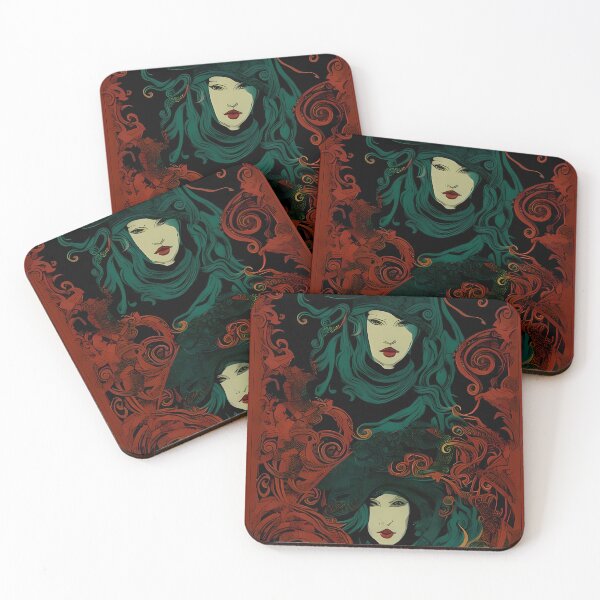 Item preview, Enchanted Coven - A Mystical Painting of Two Witches designed and sold by GalihDA.