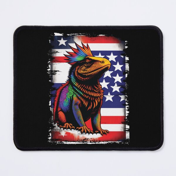 Item preview, American Flag Bearded Dragon Patriotic designed and sold by Trendy Valley .
