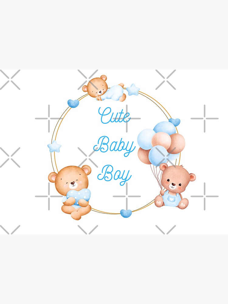 baby boy cute aesthetic | Art Board Print