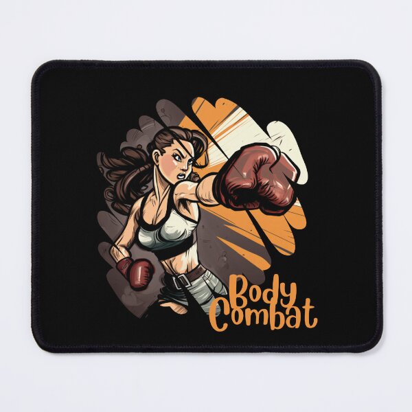 Item preview, Confident Cartoonish Lady Doing Body Combat Workout designed and sold by Cute-Jory-Store.