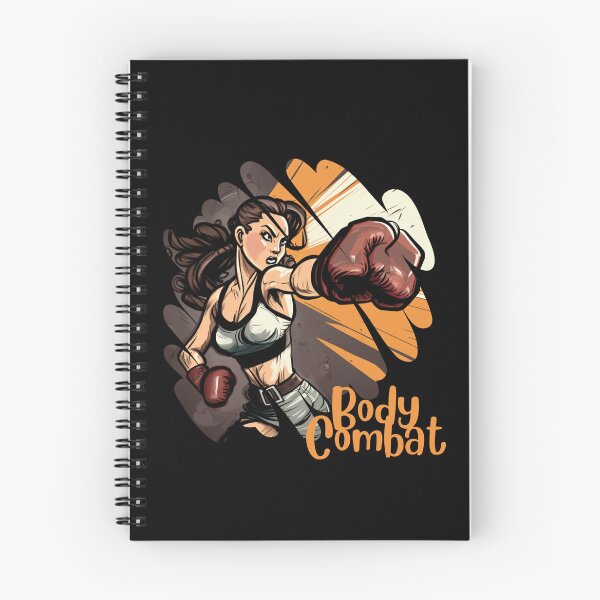 Item preview, Confident Cartoonish Lady Doing Body Combat Workout designed and sold by Cute-Jory-Store.