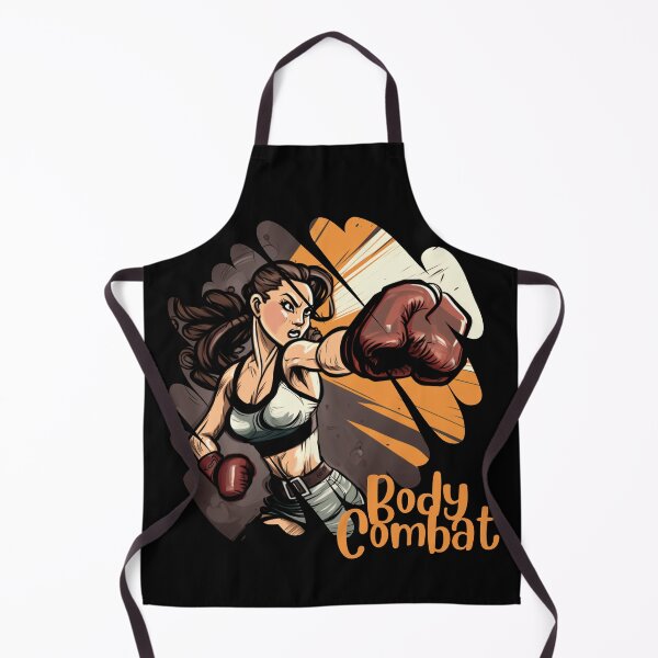 Item preview, Confident Cartoonish Lady Doing Body Combat Workout designed and sold by Cute-Jory-Store.