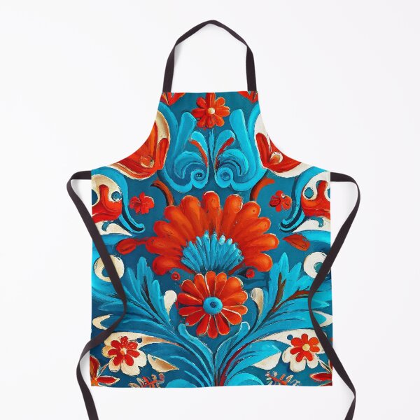 Item preview, Folklore motif red blue designed and sold by JBJart.