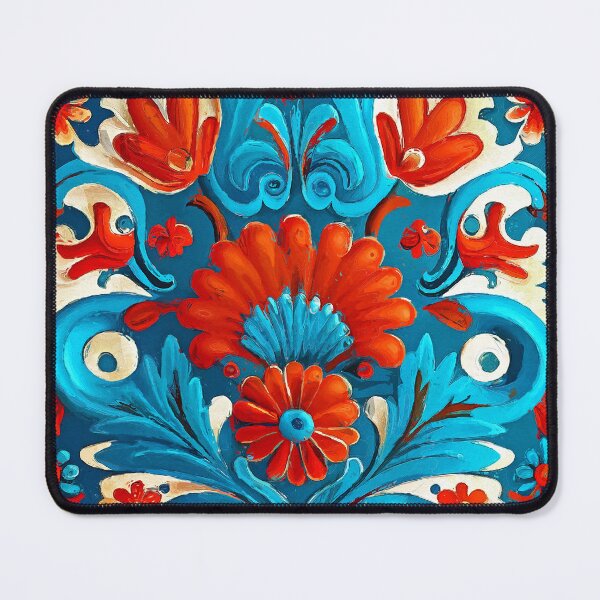 Item preview, Folklore motif red blue designed and sold by JBJart.
