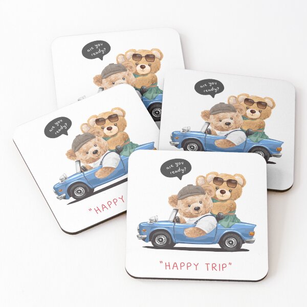 Item preview, Bear Happy Trip Cute designed and sold by Djmaxxx.