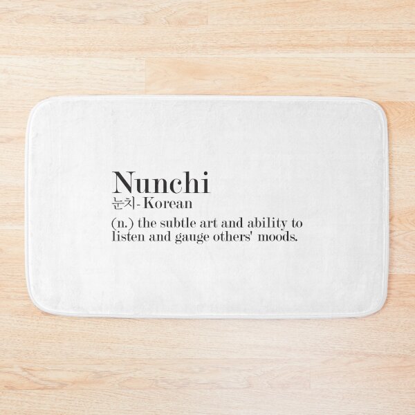 Item preview, Nunchi - Korean - Beautiful Word Definition designed and sold by Zooone.