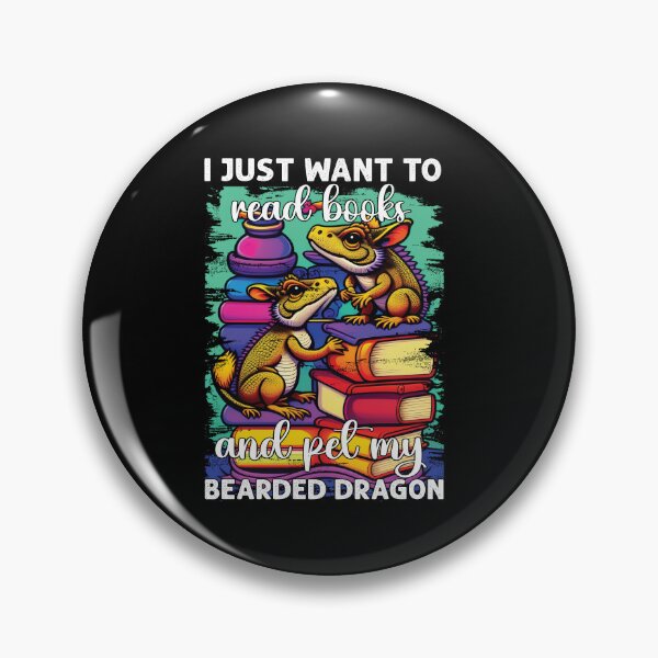 Item preview, I Just Want To Read Books And Pet My Bearded Dragon Book Lovers Funny designed and sold by Trendy Valley .