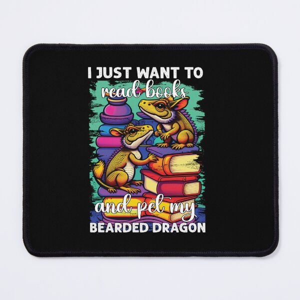 Item preview, I Just Want To Read Books And Pet My Bearded Dragon Book Lovers Funny designed and sold by Trendy Valley .