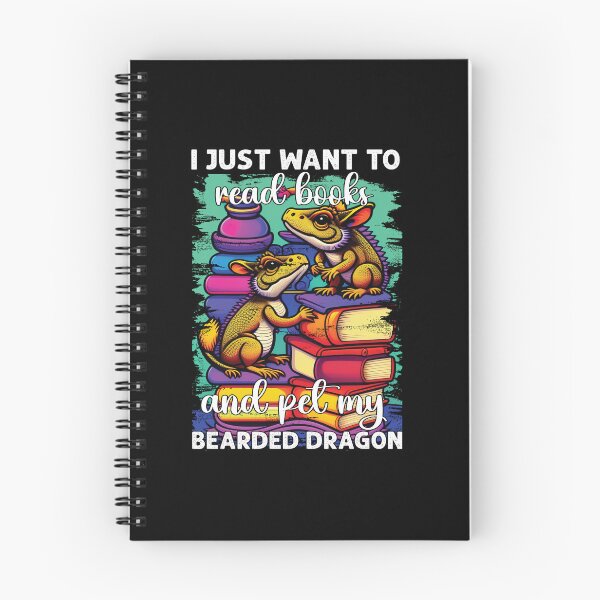 Item preview, I Just Want To Read Books And Pet My Bearded Dragon Book Lovers Funny designed and sold by Trendy Valley .