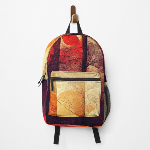 Item preview, Abstract Art Autumnal Landscape Fiery Vibrant Sun Forest designed and sold by ImageVortex.