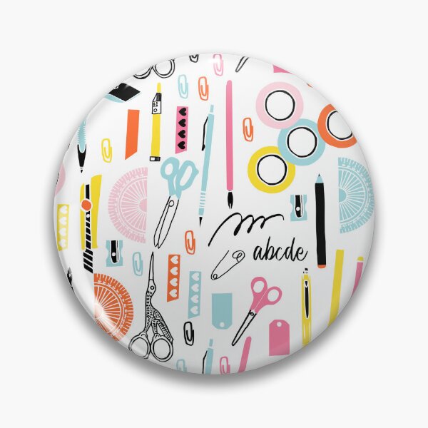 Item preview, Cute Art Supplies with pens, pencils, scissors and washi tape designed and sold by kapotka.