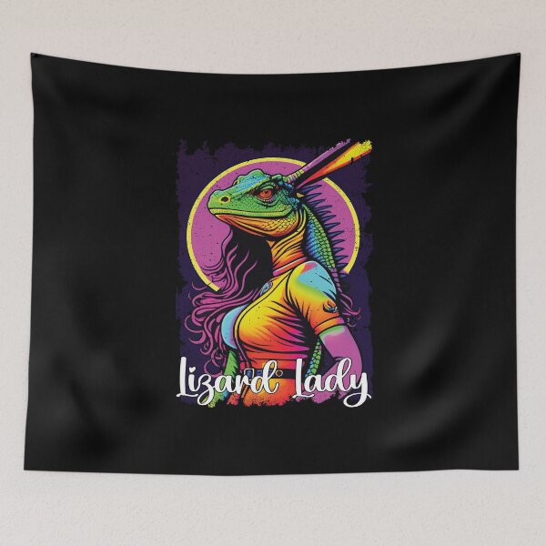 Item preview, Lizard Lady Funny Bearded Dragon Lover designed and sold by Trendy Valley .