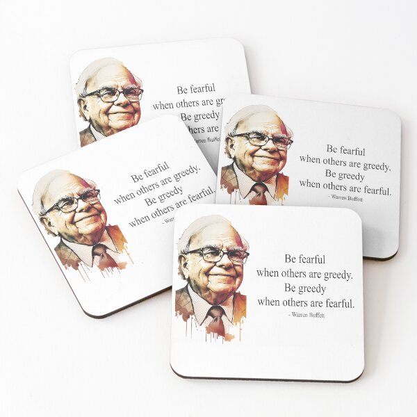 Item preview, Warren Buffett - Fearful and greedy designed and sold by Kameeno.