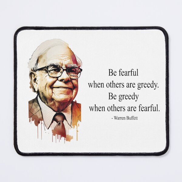 Item preview, Warren Buffett - Fearful and greedy designed and sold by Kameeno.