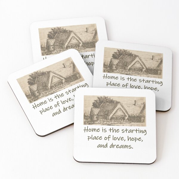Item preview, Home Is The Starting Place Of Love - Home Quote  designed and sold by CrankyOldDude.