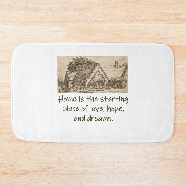 Item preview, Home Is The Starting Place Of Love - Home Quote  designed and sold by CrankyOldDude.