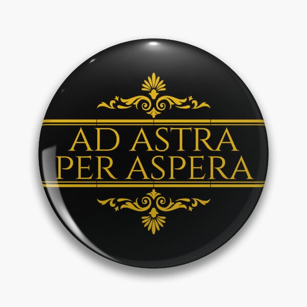 Item preview, Ad Astra Per Aspera - Through Hardships To The Stars - Latin Phrases - Stacked Gold - Astronomy designed and sold by ElementJourney.