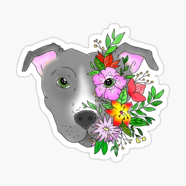 Item preview, Flower Pitbull 2 designed and sold by Taylor Willis.