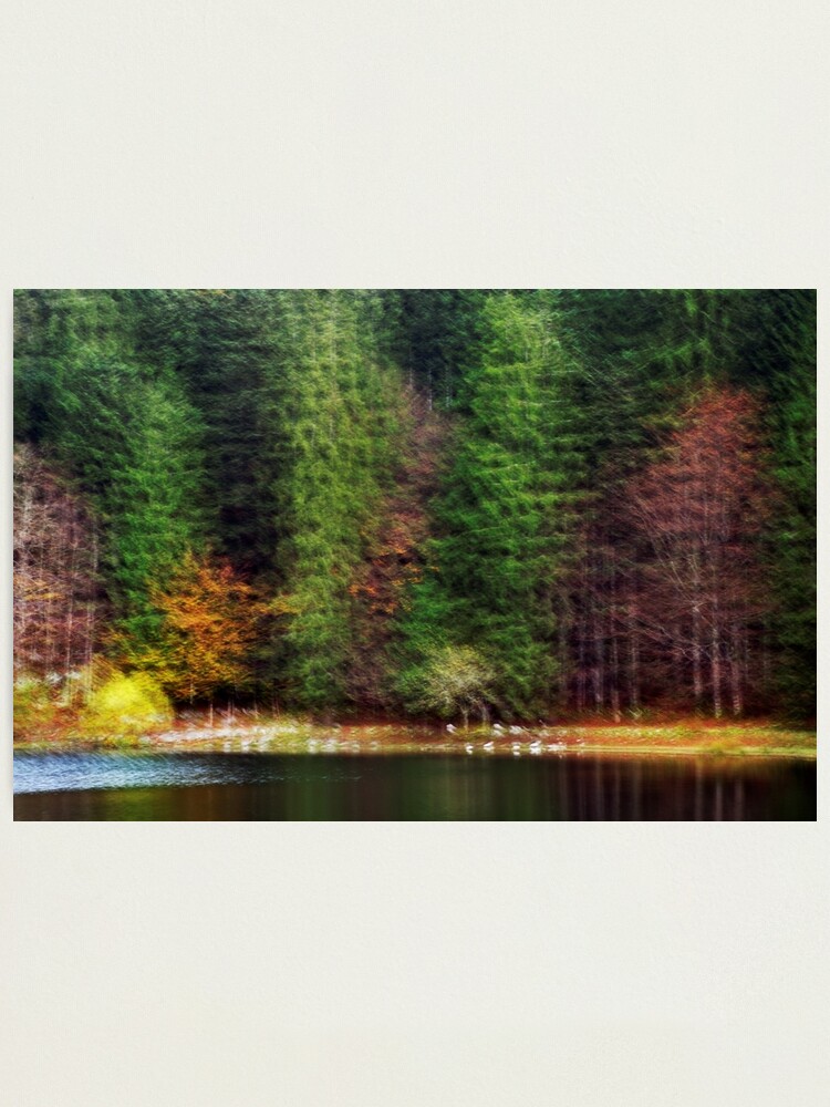 Alternate view of Autumn at the lake Photographic Print