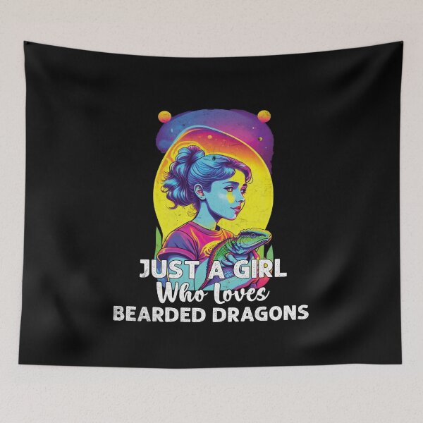 Item preview, Just a girl who loves bearded dragons Funny Lizard Lover designed and sold by Trendy Valley .