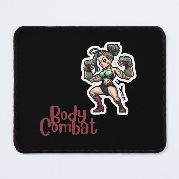 Item preview, Confident Sexy Cartoonish Lady Doing Body Combat Workout designed and sold by Cute-Jory-Store.