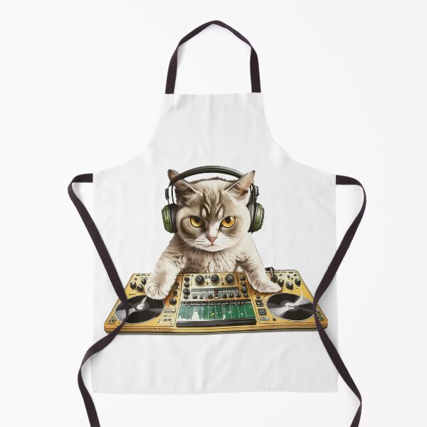 Item preview, DJ cat - Fantasy Cat 6 designed and sold by Stickeropium.