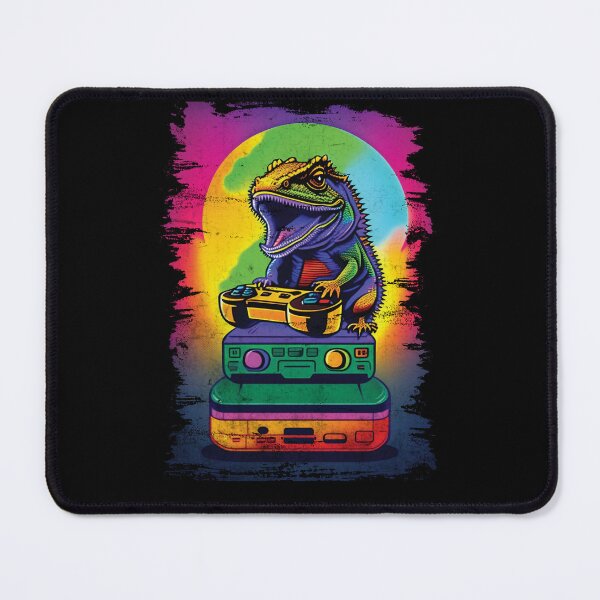 Item preview, Bearded Dragon Playing Video Games Retro Reptiles Lover designed and sold by Trendy Valley .