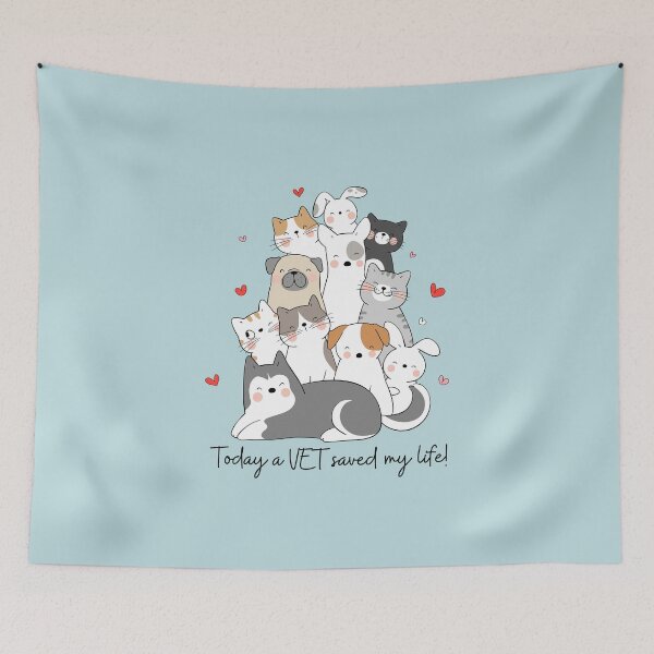 Item preview, Today A Vet Saved My Life. For a Vet, for an animal shelter, for a pet lover. designed and sold by Wentoo.