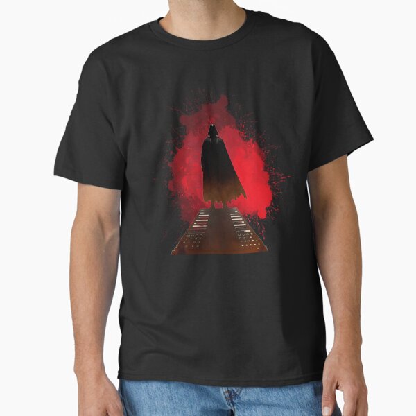 Vista previa del artículo con la obra «Silueta del Señor Oscuro en una Escalera - Rojo - Imperio», diseñado y vendido por Fenay Designs.