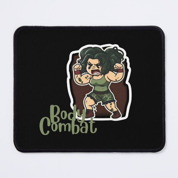 Item preview, Funny Cartoonish Lady Doing Body Combat Workout designed and sold by Cute-Jory-Store.