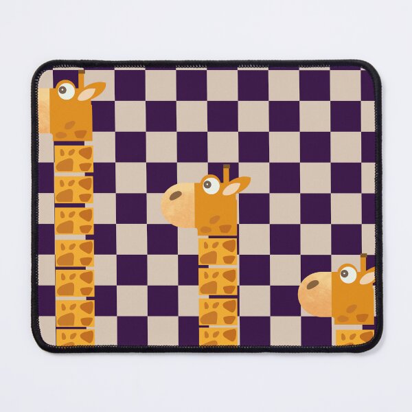 Item preview, Funny Giraffe Graph Safari Animal Squares designed and sold by fatydesignspace.