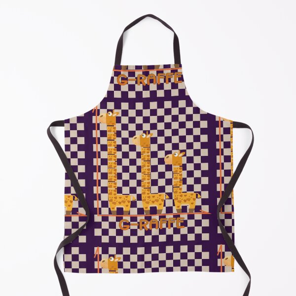 Item preview, Funny Giraffe Graph Safari Animal Squares designed and sold by fatydesignspace.