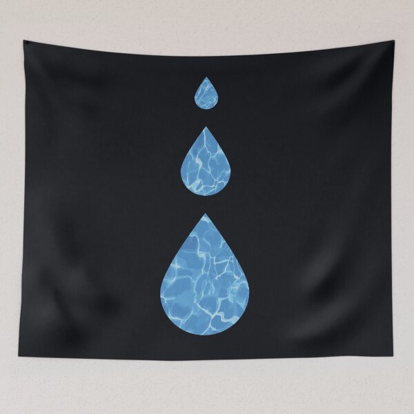 Item preview, Water Drops Abstract - Water sign - The Five Elements Abstract  Symbol designed and sold by thewishdesigns.
