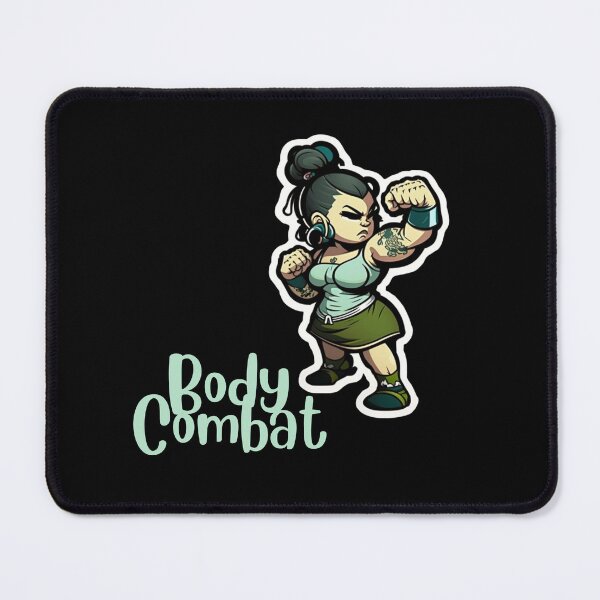 Item preview, Funny Cartoonish Lady Doing Body Combat Workout designed and sold by Cute-Jory-Store.